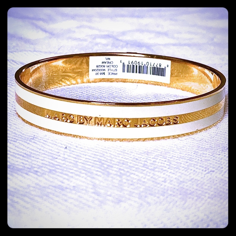 NWT Marc Jacobs Enamel Striped Bangel Bracelet
